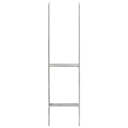 Picchetti per Recinzione 6 pz Argento 14x6x60cm Acciaio Zincato - homemem39