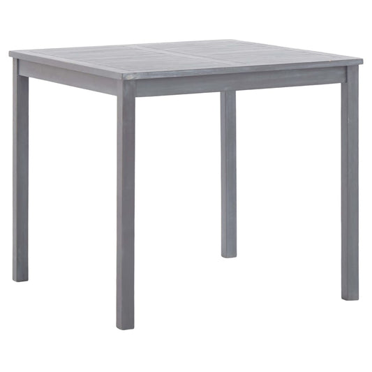 Set da Pranzo per Giardino 5 pz Legno Massello di Acacia Grigio