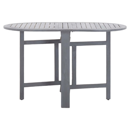 Set da Pranzo per Giardino 5 pz Legno Massello di Acacia Grigio - homemem39
