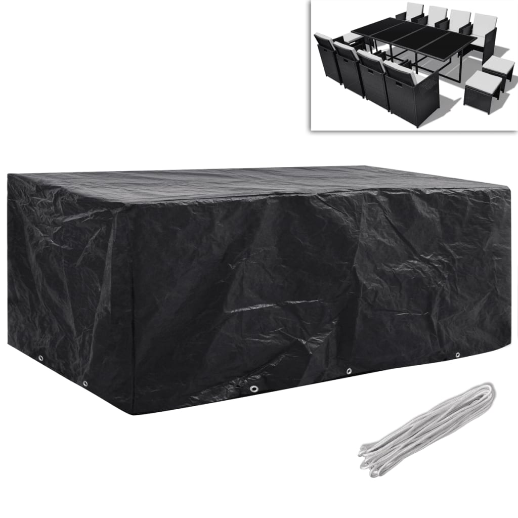 Coperture Arredi Giardino 2pz Polyrattan 8 Persone 229x113 cm | homemem39
