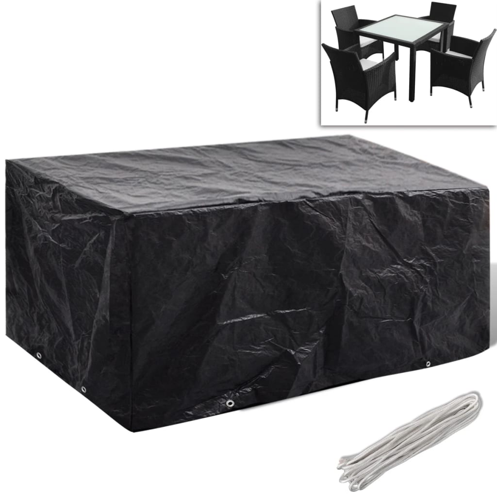 Coperture Arredi Giardino 2pz Polyrattan 4 Persone 180x140cm | homemem39