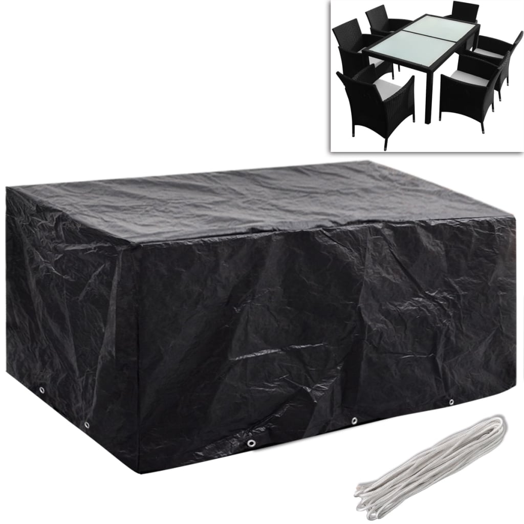 Coperture Arredi Giardino 2pz Polyrattan 6 Persone 240x140cm | homemem39