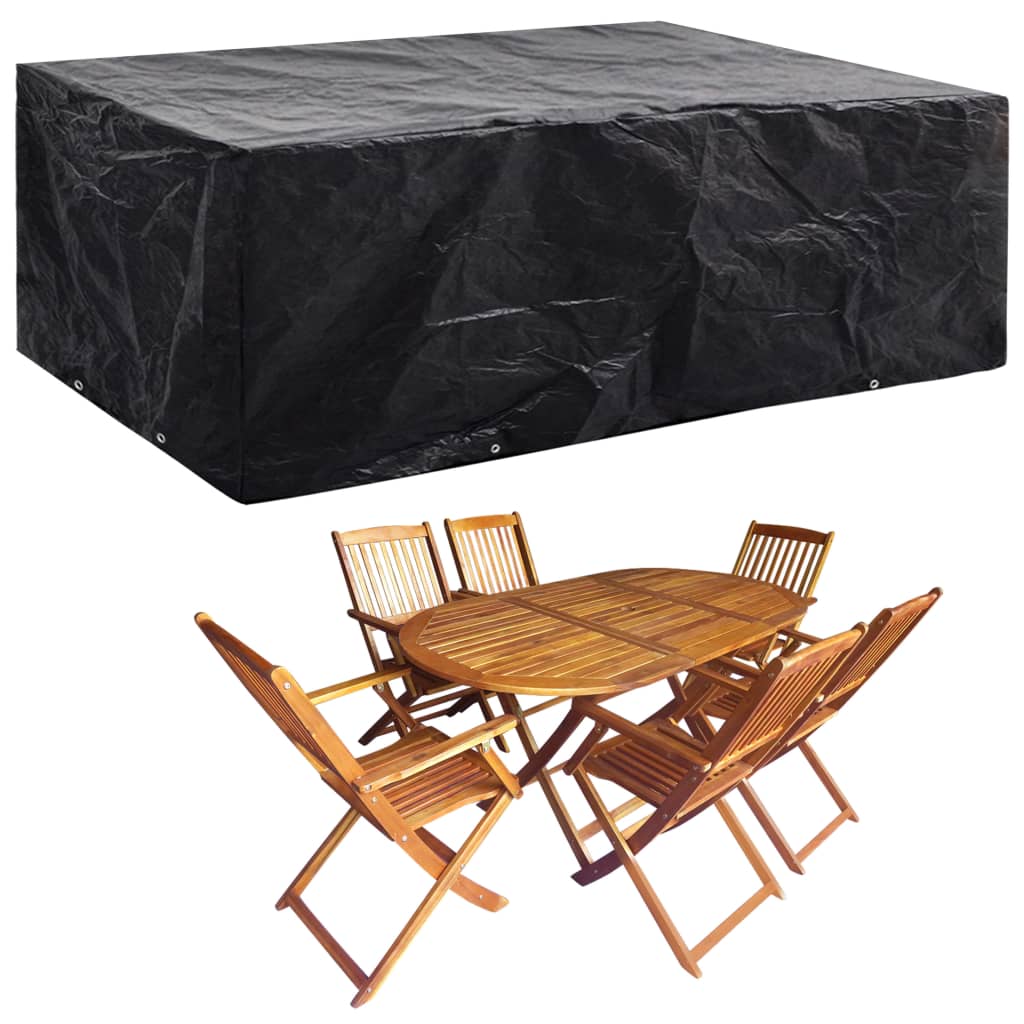 Coperture Arredi Giardino 2 pz 8 Occhielli 242x162x100 cm | homemem39
