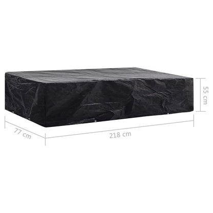 Coperture Arredi Giardino 2 pz 8 Occhielli 218x77x55 cm | homemem39