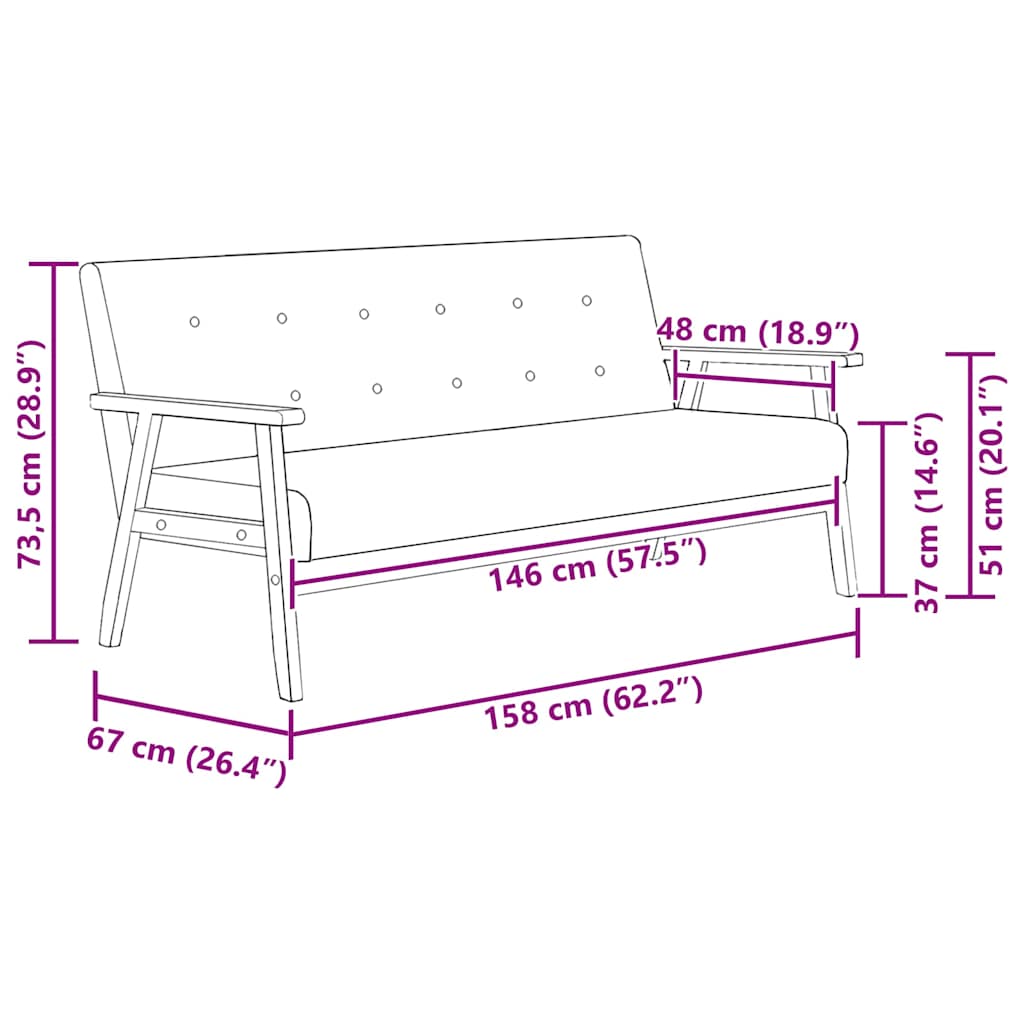 Set di Divani 3 pz Nero in Similpelle | homemem39