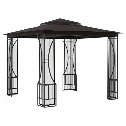 Gazebo con Rete 300x300x265 cm Antracite