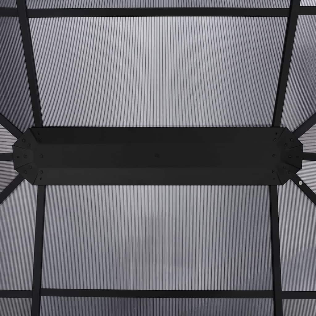 Gazebo con Tende 400x300x265 cm Antracite