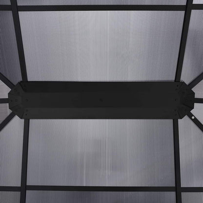 Gazebo con Tende 400x300x265 cm Antracite