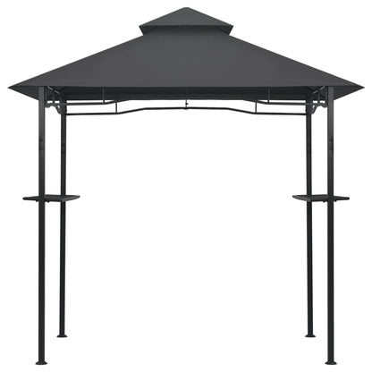 Gazebo per Barbecue 240x150x255 cm Antracite in Acciaio - homemem39