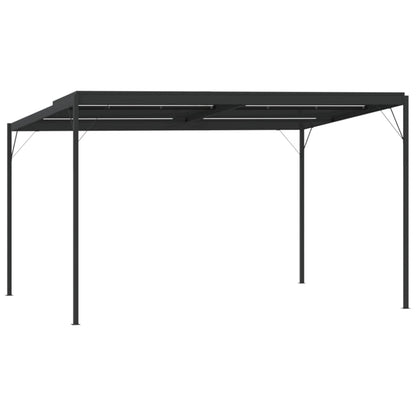 Gazebo con Tetto Antracite 4x3x2,5 m in Alluminio e Acciaio | homemem39