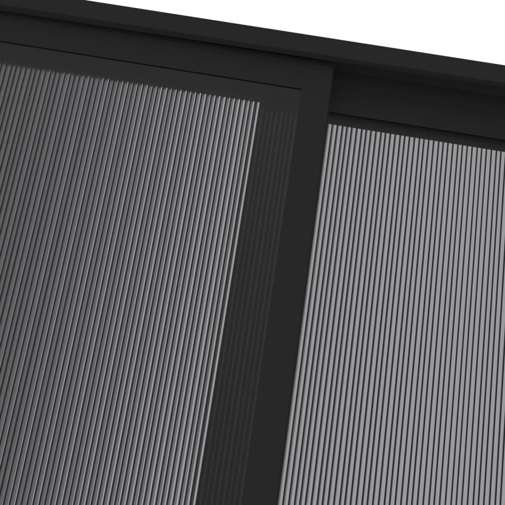 Gazebo con Tetto Antracite 4x3x2,5 m in Alluminio e Acciaio | homemem39
