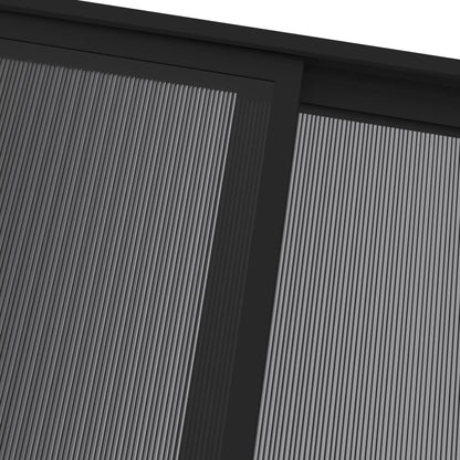 Gazebo con Tetto Antracite 4x3x2,5 m in Alluminio e Acciaio | homemem39
