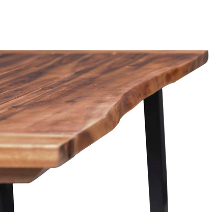 Tavolo da Pranzo in Legno Massello di Acacia 180x90 cm - homemem39