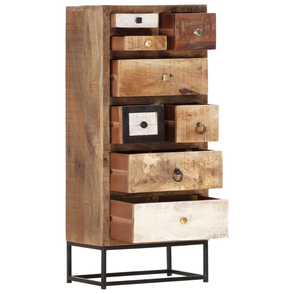 Cassettiera 45x30x105 cm in Legno Massello di Recupero | homemem39