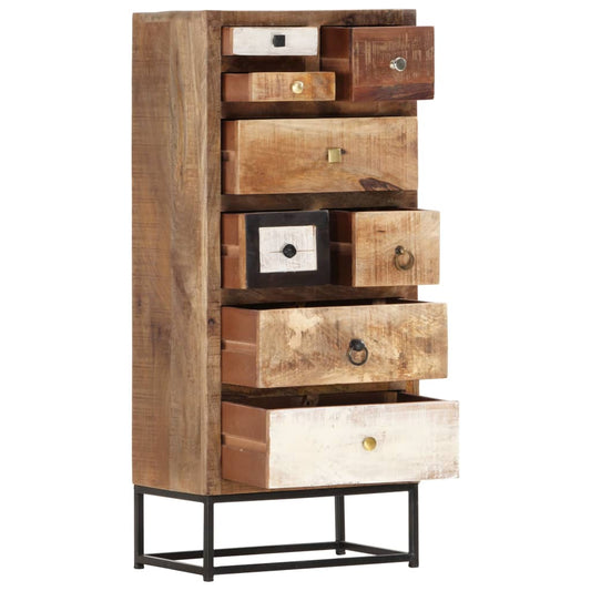 Cassettiera 45x30x105 cm in Legno Massello di Recupero | homemem39