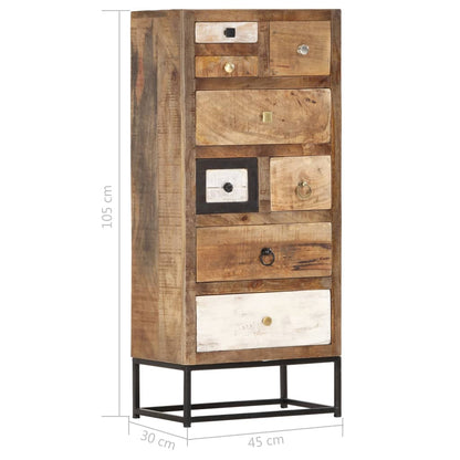 Cassettiera 45x30x105 cm in Legno Massello di Recupero | homemem39