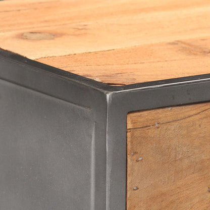 Cassettiera 45x30x100 cm in Legno Massello di Recupero