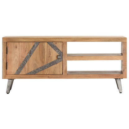 Tavolino da Caffè 90x45x40 cm in Legno Massello di Acacia | homemem39