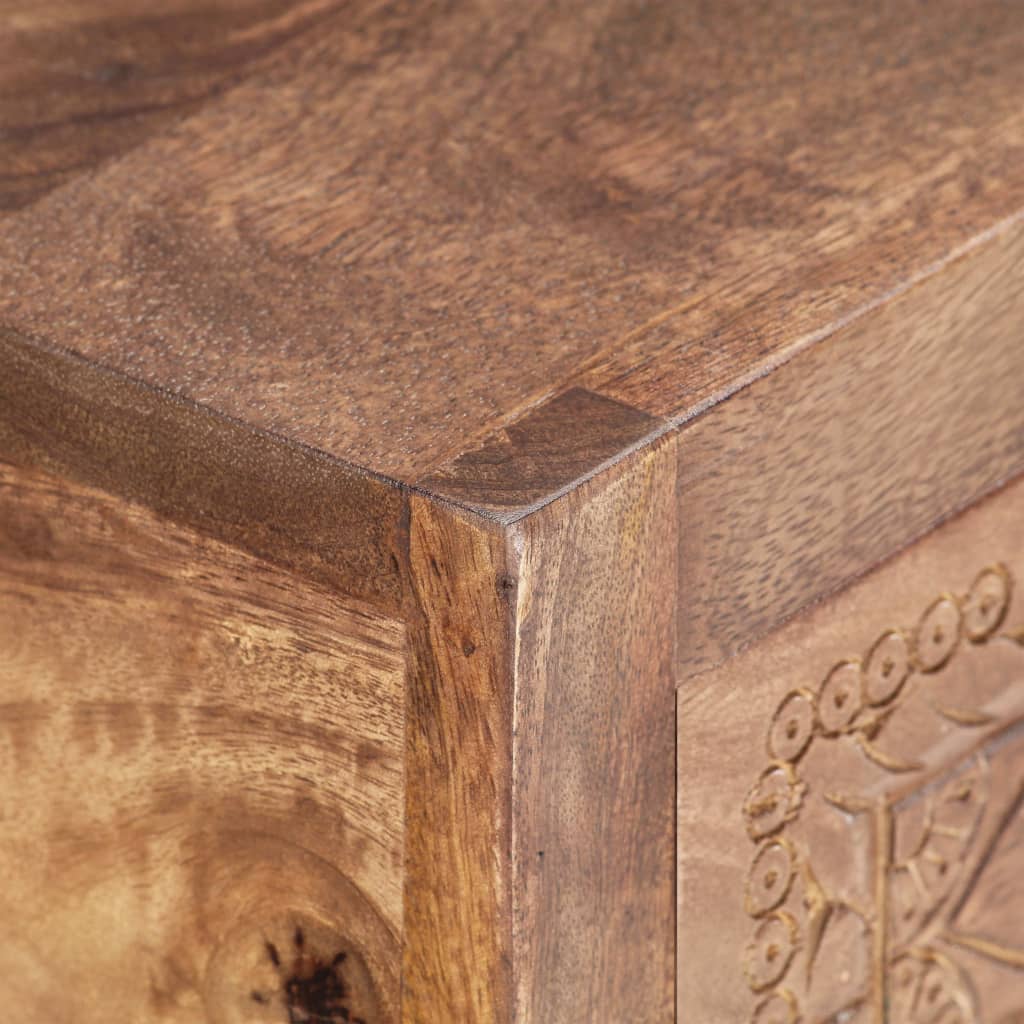 Tavolo Consolle 90x30x75 cm in Legno Massello di Mango - homemem39