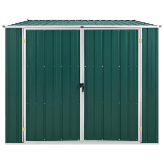Capanno da Giardino Verde 195x198x159 cm in Acciaio Zincato - homemem39