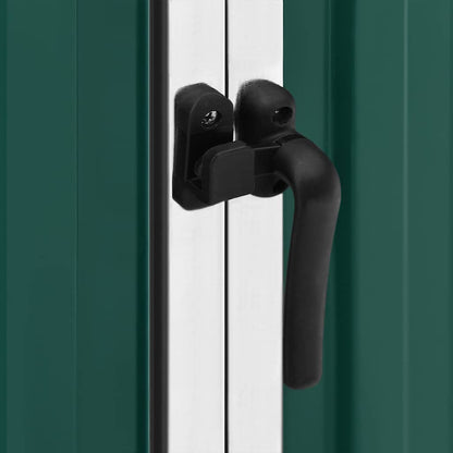 Capanno da Giardino Verde 195x198x159 cm in Acciaio Zincato