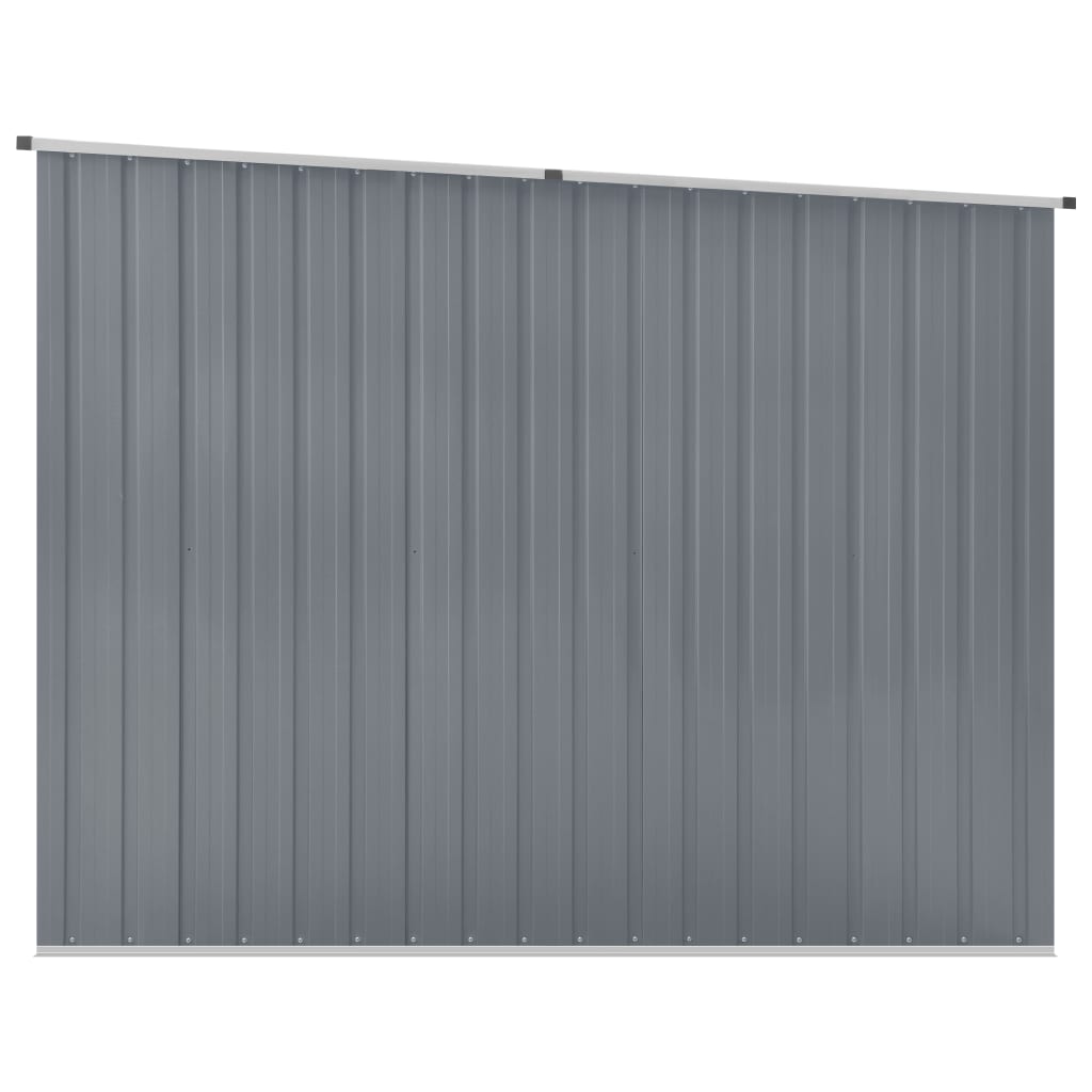 Capanno da Giardino Grigio 195x198x159 cm in Acciaio Zincato - homemem39