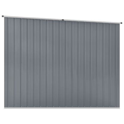 Capanno da Giardino Grigio 195x198x159 cm in Acciaio Zincato - homemem39