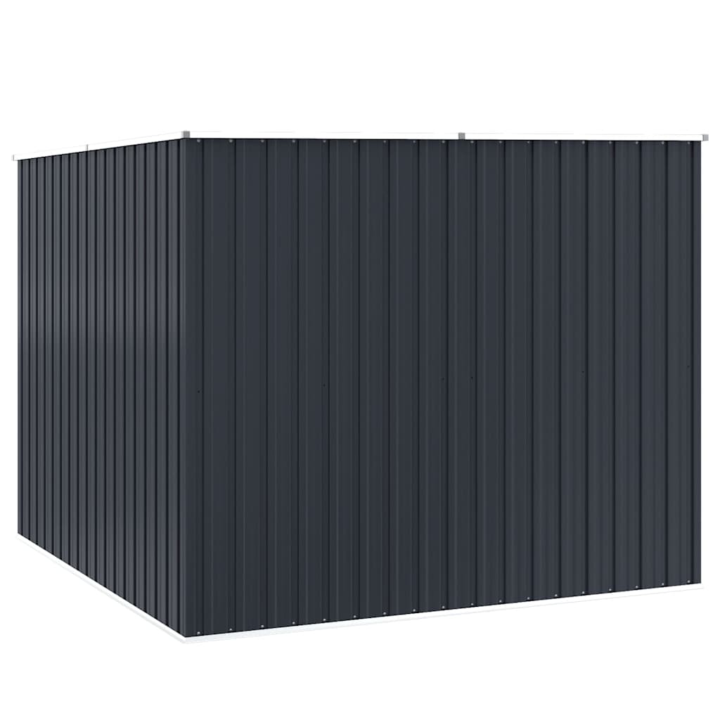 Anthracite Garden Shed 195x198x159 cm in Galvanized Steel