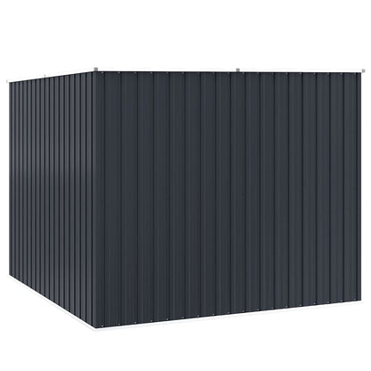 Anthracite Garden Shed 195x198x159 cm in Galvanized Steel