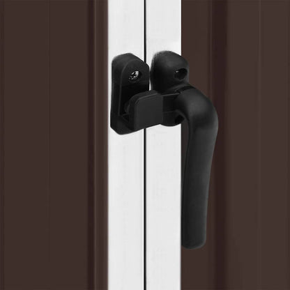 Capanno da Giardino Marrone 195x198x159 cm in Acciaio Zincato