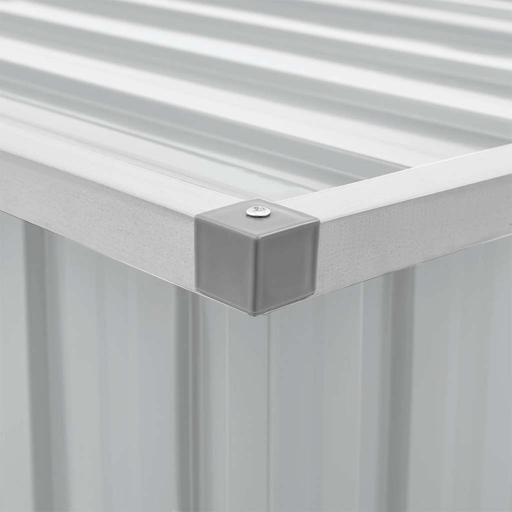 Baule da Giardino Grigio 109x67x65 cm