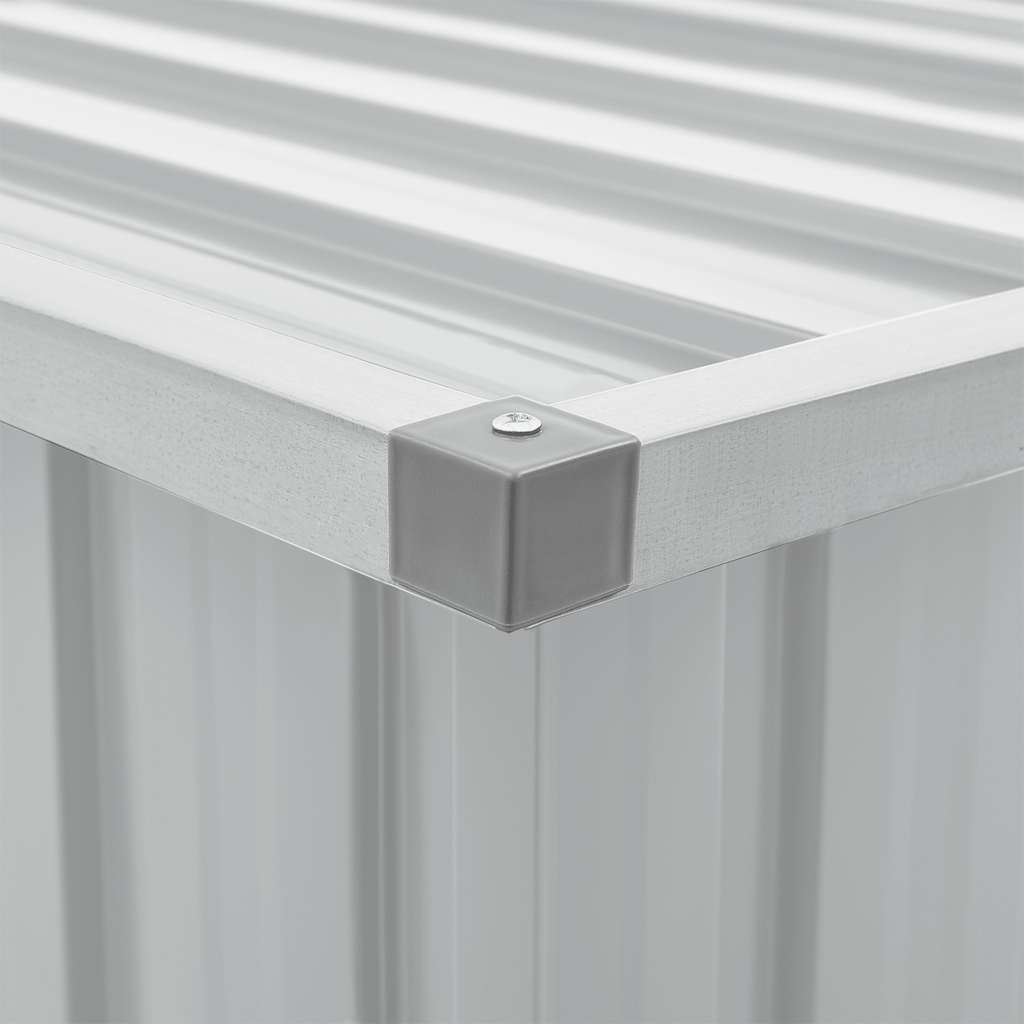 Baule da Giardino Grigio 109x67x65 cm | homemem39