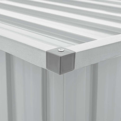 Baule da Giardino Grigio 109x67x65 cm | homemem39