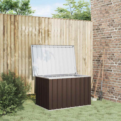 Baule da giardino marrone 109x67x65 cm | homemem39