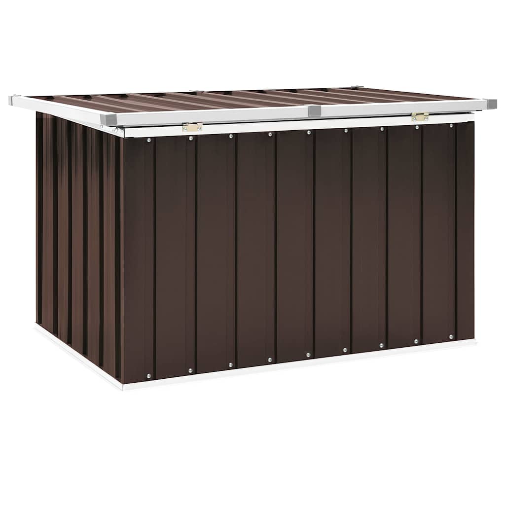 Baule da giardino marrone 109x67x65 cm | homemem39