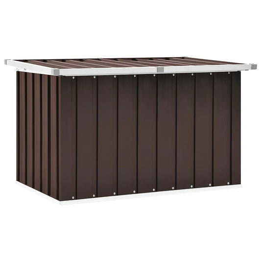 Baule da giardino marrone 109x67x65 cm | homemem39