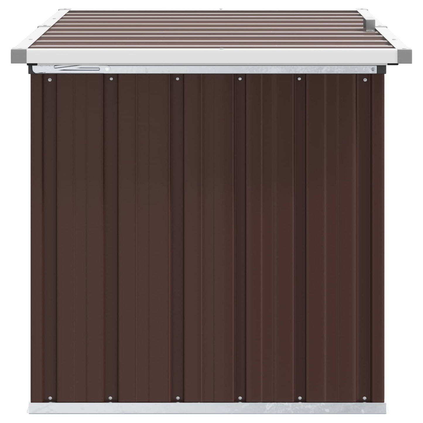 Baule da giardino marrone 109x67x65 cm