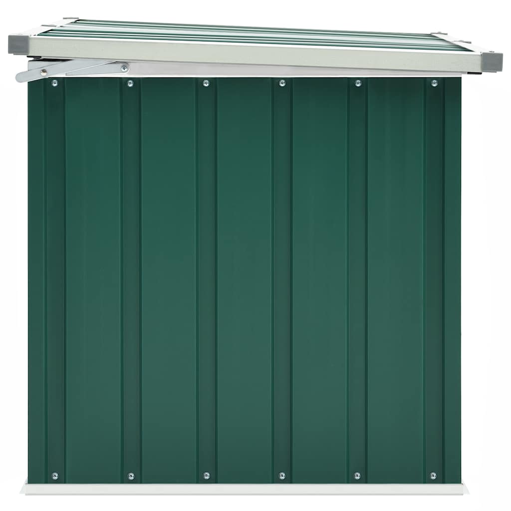 Baule da giardino verde 129x67x65 cm | homemem39