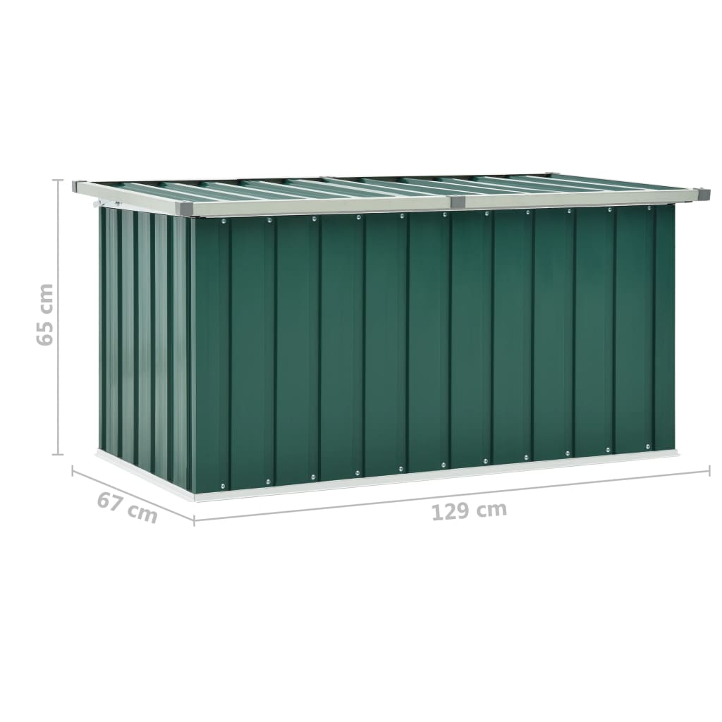 Baule da Giardino Verde 129x67x65 cm - homemem39