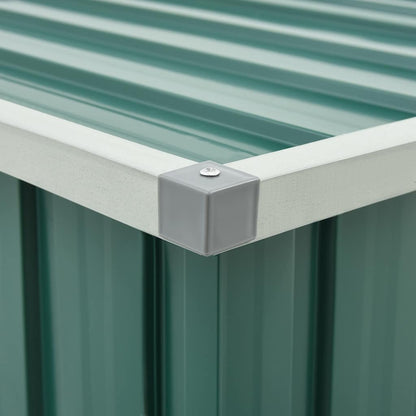 Baule da giardino verde 129x67x65 cm | homemem39