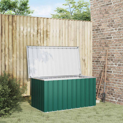 Baule da giardino verde 129x67x65 cm | homemem39