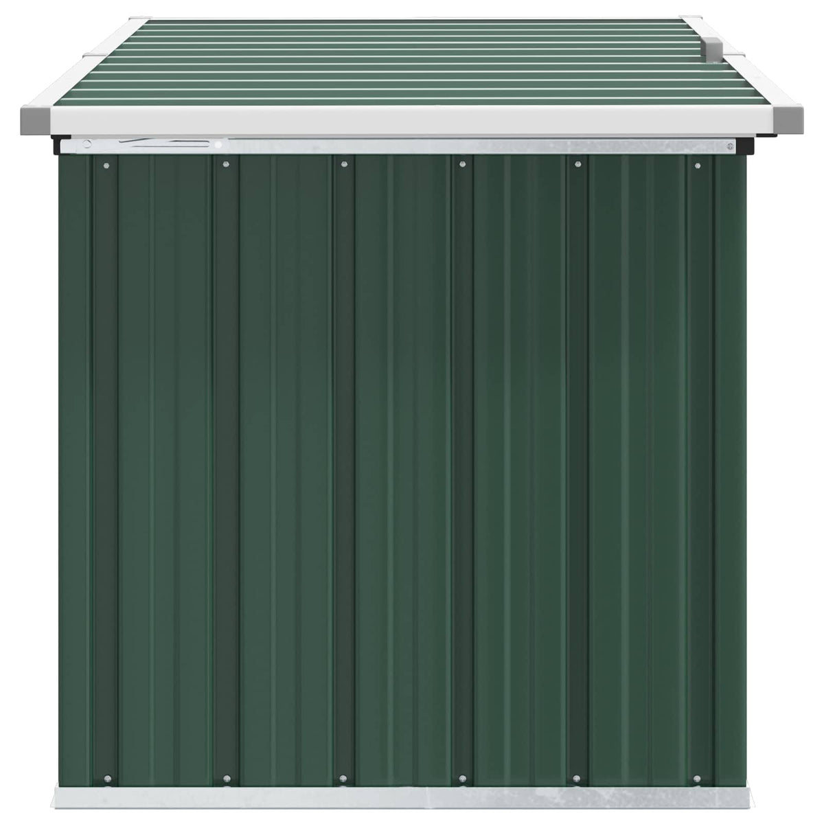 Baule da giardino verde 129x67x65 cm | homemem39