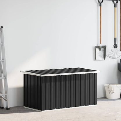 Baule da Giardino Antracite 129x67x65 cm - homemem39