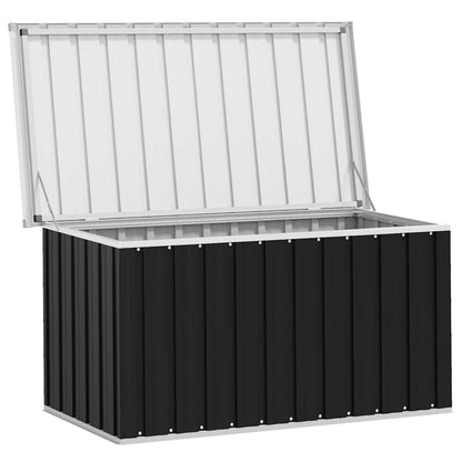 Baule da Giardino Antracite 129x67x65 cm - homemem39