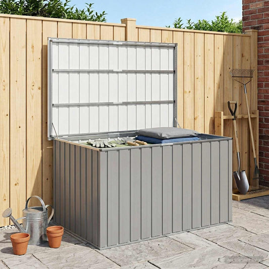 Baule da Giardino Grigio 149x99x93 cm