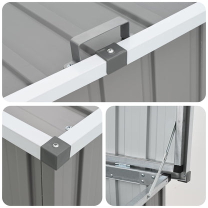 Baule da Giardino Grigio 171x99x93 cm | homemem39