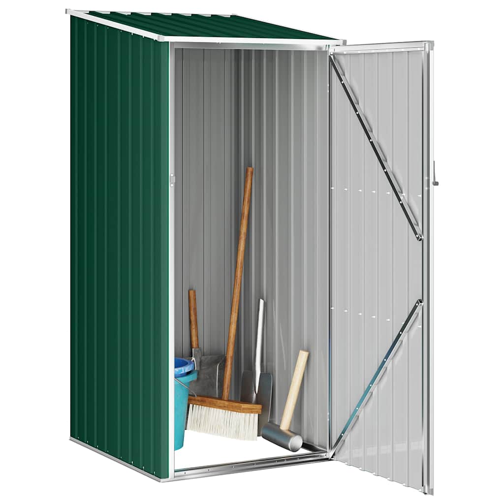 Capanno da Giardino Verde 87x98x159 cm in Acciaio Zincato