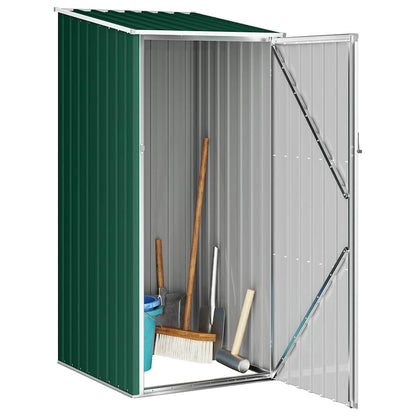 Capanno da Giardino Verde 87x98x159 cm in Acciaio Zincato