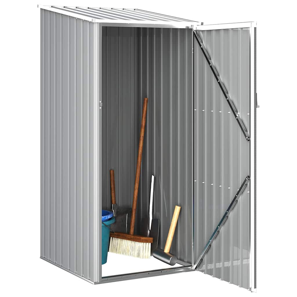 Capanno da Giardino Grigio 87x98x159 cm in Acciaio Zincato