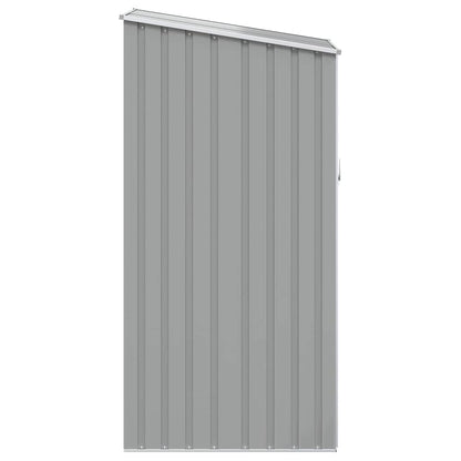 Capanno da Giardino Grigio 87x98x159 cm in Acciaio Zincato